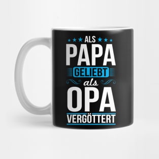 Als Papa Geliebt Als opa vergöttert (White) Mug